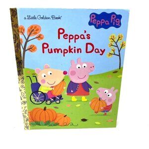 Peppa's Pumpkin Day - by Golden Books Hardcover Fall Halloween